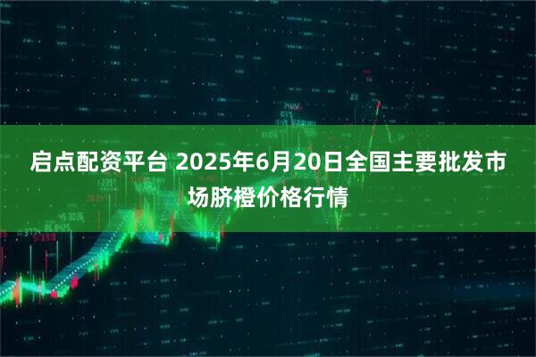启点配资平台 2025年6月20日全国主要批发市场脐橙价格行情